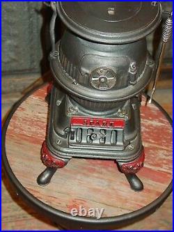 Spark Antique Salesman Sample Pot Belly Wood Stove Cast Iron Grey Iron Casting