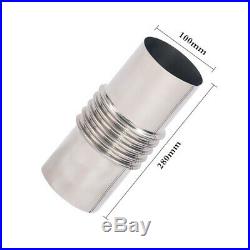 Stainless Steel Indoor Stove Pipe Wood Burning Fuel Smoke Wall Chimney Connector