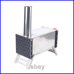 Stainless Steel Portable Firewood Burning Camping Tent Shelter Stove +Chimney Stainless Steel Portable Firewood Burning Camping Tent Shelter Stove +Chimney