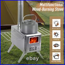 (Standard)Outdoor Camping Wood-burning Stove For Inside Tents Firewood Bur 2BB