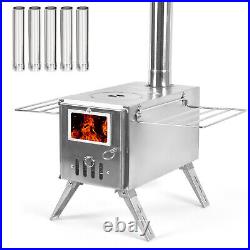 (Standard)Outdoor Camping Wood-burning Stove For Inside Tents Firewood Bur 2BB