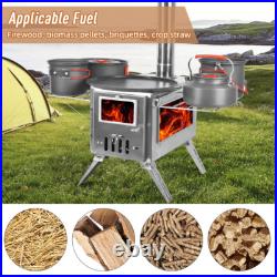(Standard)Outdoor Camping Wood-burning Stove For Inside Tents Firewood Bur 2BB