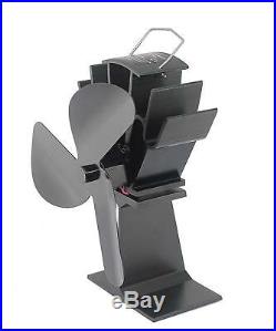 Stove Fan Heat Powered Activated Top Wood Log Burner Burning Oven Small Heater