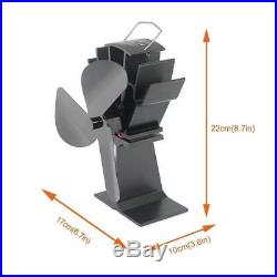 Stove Fan Heat Powered Activated Top Wood Log Burner Burning Oven Small Heater