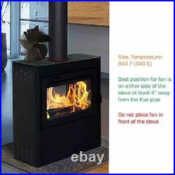 Stove Fan- Heat Powered Fan for Wood Burning Stoves or Fireplaces-Quiet and Low