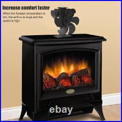 Stove Fan Wood Burning Stove Fireplace Fan 6 Blades Fireplace Fan AC Stove Fan Wood Burning Stove Fireplace Fan 6 Blades Fireplace Fan AC