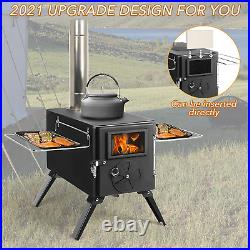 Stove Wood Burning Camping Portable Outdoor Tent Cooking Folding Bbq Picnic NEW