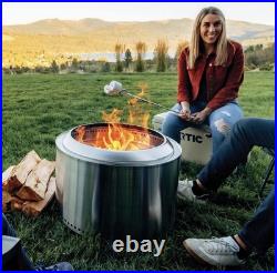 Stove Yukon 2.0 27 In. Round Wood Burning Smokeless Fire Pit with Stand Stove