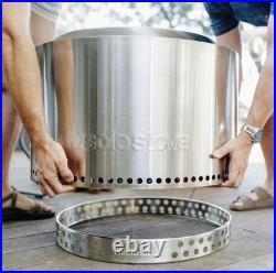 Stove Yukon 2.0 27 In. Round Wood Burning Smokeless Fire Pit with Stand Stove