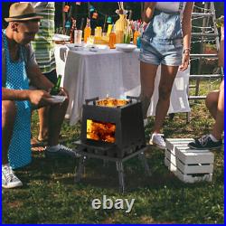 Sturdy Cooking Stove Wood Burning Stove for Hiking Backpacking Outdoors Camping