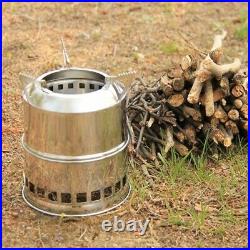 Survival Camping Stove Wood Burning Stove Steel Portable Gas Burner for Camping