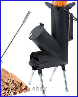 TAFEIDA ROCKET STOVE is the perfect wood stove. A portable wood-burning