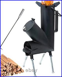 TAFEIDA ROCKET STOVE is the perfect wood stove. A portable wood-burning campi