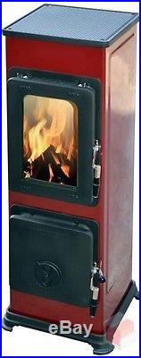 - THORMA'Milano' Red 5kW Woodburning Stove Free Delivery to UK Mainland