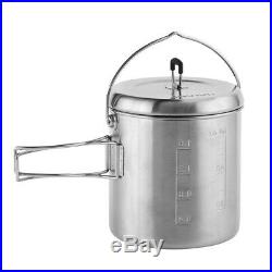 TITAN by Solo Stove Combo Kit twig burning gasifier Large stove & Pot 1800 Set