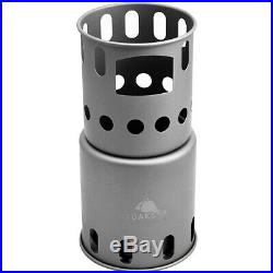 TOAKS Titanium Backpacking Wood Burning Stove STV-12 Small Outdoor Camping