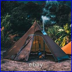 TOMOUNT Titanium Folding Tent Stove Wood Burning Stove Ultralight 1mm 12inch TOMOUNT Titanium Folding Tent Stove Wood Burning Stove Ultralight 1mm 12inch
