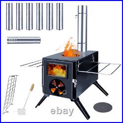TOMSHOO Portable Camping Wood Stove Outdoor Tent Wood Burning Stoves Q1E6 A4I7 TOMSHOO Portable Camping Wood Stove Outdoor Tent Wood Burning Stoves Q1E6 A4I7