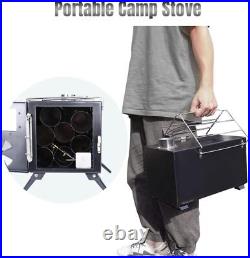 TOMSHOO Portable Camping Wood Stove Outdoor Tent Wood Burning Stoves Q1E6 A4I7 TOMSHOO Portable Camping Wood Stove Outdoor Tent Wood Burning Stoves Q1E6 A4I7