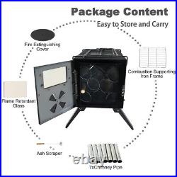 TOMSHOO Portable Camping Wood Stove Outdoor Tent Wood Burning Stoves Q1E6 A4I7 TOMSHOO Portable Camping Wood Stove Outdoor Tent Wood Burning Stoves Q1E6 A4I7
