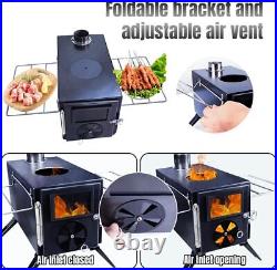 TOMSHOO Portable Camping Wood Stove Wood Burning Stove With Chimney Pipes L3I8 TOMSHOO Portable Camping Wood Stove Wood Burning Stove With Chimney Pipes L3I8
