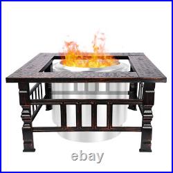 Table Fit for Solo Stove Bonfire Ranger and Other Wood Burning Fire Pit Table Fit for Solo Stove Bonfire Ranger and Other Wood Burning Fire Pit