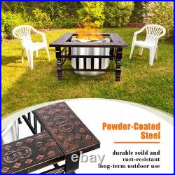 Table Fit for Solo Stove Bonfire Ranger and Other Wood Burning Fire Pit Table Fit for Solo Stove Bonfire Ranger and Other Wood Burning Fire Pit
