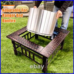 Table Fit for Solo Stove Bonfire Ranger and Other Wood Burning Fire Pit Table Fit for Solo Stove Bonfire Ranger and Other Wood Burning Fire Pit