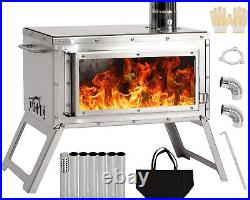 Tent Stove Portable Outdoor Wood Burning Stove with Chimney Pipe for Winter Tent Stove Portable Outdoor Wood Burning Stove with Chimney Pipe for Winter