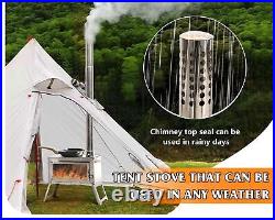 Tent Stove Portable Outdoor Wood Burning Stove with Chimney Pipe for Winter Tent Stove Portable Outdoor Wood Burning Stove with Chimney Pipe for Winter