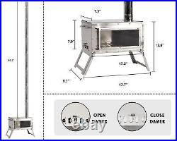 Tent Stove Portable Outdoor Wood Burning Stove with Chimney Pipe for Winter Tent Stove Portable Outdoor Wood Burning Stove with Chimney Pipe for Winter