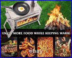Tent Stove Portable Outdoor Wood Burning Stove with Chimney Pipe for Winter Tent Stove Portable Outdoor Wood Burning Stove with Chimney Pipe for Winter