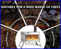 Tent Stove Portable Outdoor Wood Burning Stove with Chimney Pipe for Winter Tent Stove Portable Outdoor Wood Burning Stove with Chimney Pipe for Winter