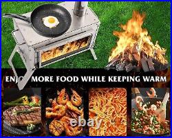 Tent Stove Portable Outdoor Wood Burning Stove with Chimney Pipe for Winter Camp Tent Stove Portable Outdoor Wood Burning Stove with Chimney Pipe for Winter Camp