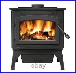 Timberwolf Economizer 2200-1 Steel Wood Burning Stove Black-EPA 2020 Compliant