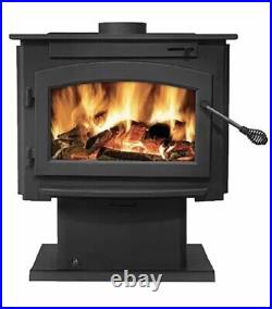 Timberwolf Economizer 2200-1 Steel Wood Burning Stove Black-EPA 2020 Compliant