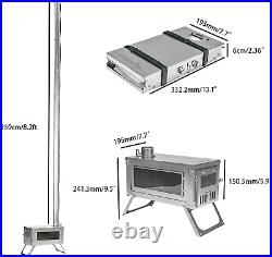 Titanium Stove TOLA Portable Folding Tent Ta1 Stove 3.4Lb for Camping Backpackin