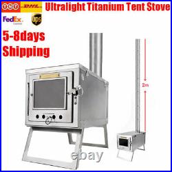 Titanium Tent Stove Ultralight 4 Pound Wood Burning Stove for Tents and Shelters
