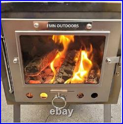 Titanium Tent Stove Ultralight 4 Pound Wood Burning Stove for Tents and Shelters