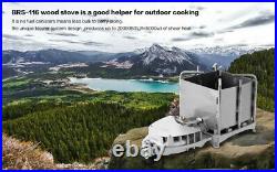 Titanium Wood Burning Stove Camping Stove Backpacking Stove Portable Foldable Titanium Wood Burning Stove Camping Stove Backpacking Stove Portable Foldable