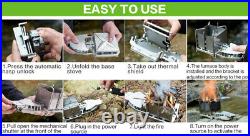 Titanium Wood Burning Stove Camping Stove Backpacking Stove Portable Foldable Titanium Wood Burning Stove Camping Stove Backpacking Stove Portable Foldable