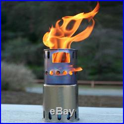 Toaks Titanium Wood Burning Stove Ultralight Outdoor Cooking Picnic Burner