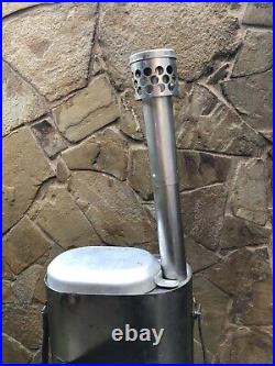 Tourist stove made in the USSR. Sputnik. Stainless steel