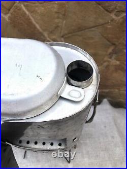 Tourist stove made in the USSR. Sputnik. Stainless steel