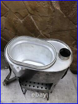 Tourist stove made in the USSR. Sputnik. Stainless steel