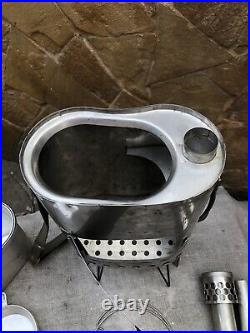 Tourist stove made in the USSR. Sputnik. Stainless steel