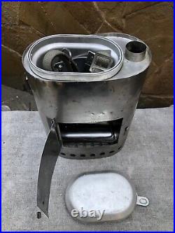 Tourist stove made in the USSR. Sputnik. Stainless steel