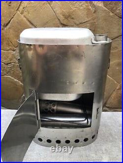 Tourist stove made in the USSR. Sputnik. Stainless steel