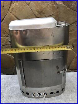 Tourist stove made in the USSR. Sputnik. Stainless steel