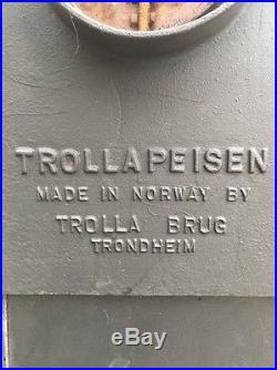 Trolla Free standing Wood buring Norwegian Cast Iron Stove Black Rear Flue Exit Trolla Free standing Wood buring Norwegian Cast Iron Stove Black Rear Flue Exit